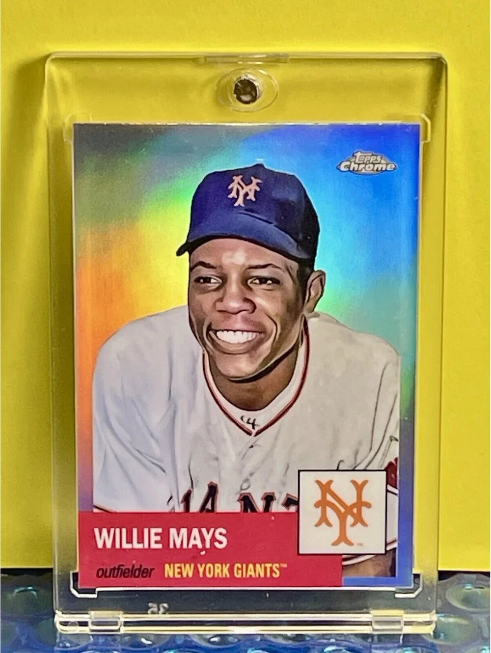 2022 Topps Chrome Platinum Anniversary Willie Mays Prism Refractor Giants